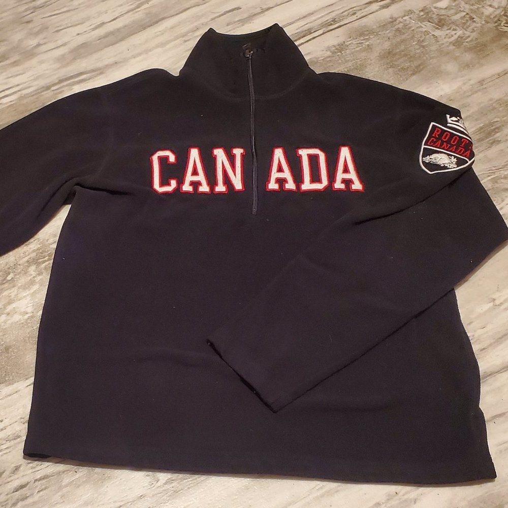 Roots quarter zip sweater